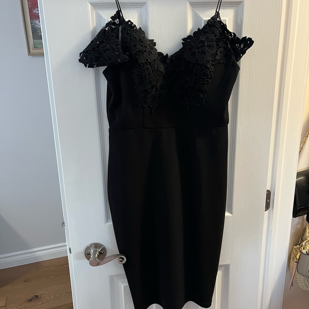 Chelsea Black Lace Dress